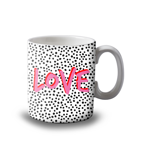 Love Polka Dot - unique mug by Laura Bb