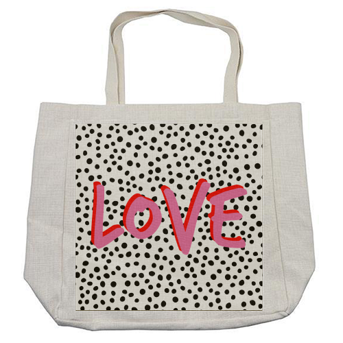 Love Polka Dot - cool beach bag by Laura Bb