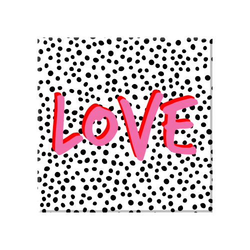 Love Polka Dot - large photo on canvas by Laura Bb