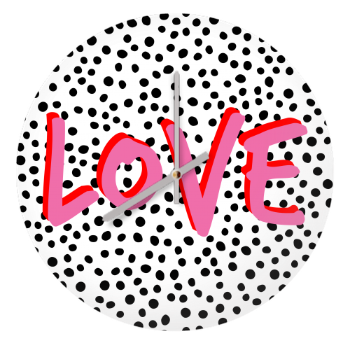 Love Polka Dot - creative clock by Laura Bb