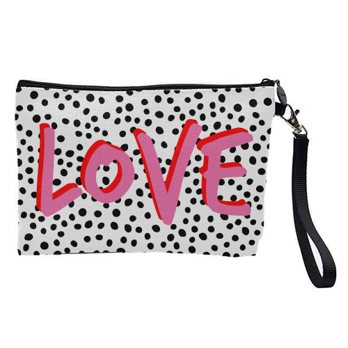 Love Polka Dot - Cosmetic Bags by Laura Bb