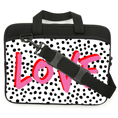 Love Polka Dot - personalised laptop case by Laura Bb