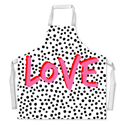 Love Polka Dot - personalised baking apron by Laura Bb