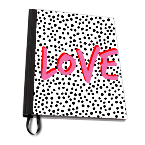Love Polka Dot - designed notebook by Laura Bb