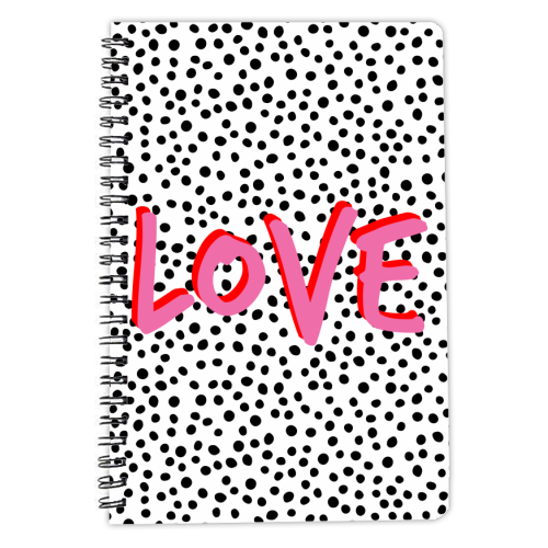 Love Polka Dot - designed notebook by Laura Bb