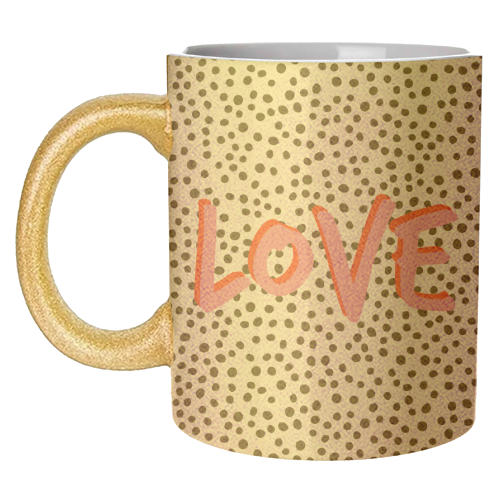 Love Polka Dot - unique mug by Laura Bb