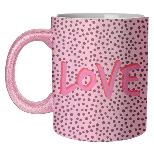 Love Polka Dot - unique mug by Laura Bb