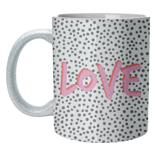 Love Polka Dot - unique mug by Laura Bb