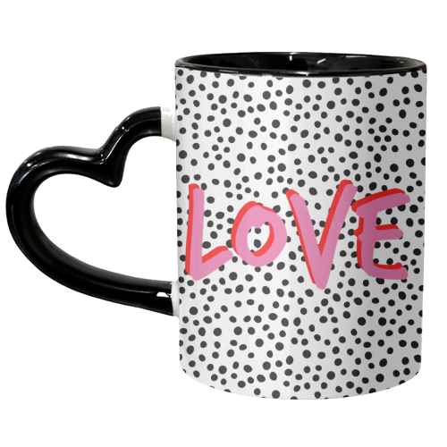 Love Polka Dot - unique mug by Laura Bb