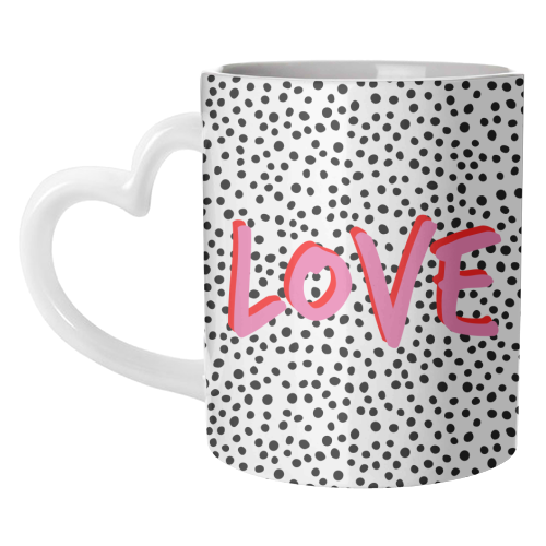 Love Polka Dot - unique mug by Laura Bb