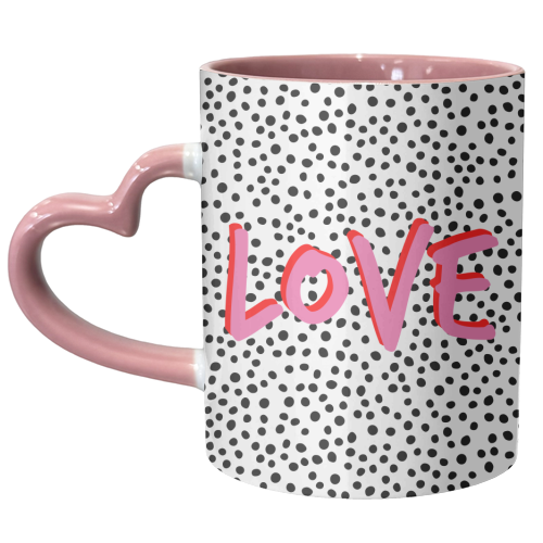 Love Polka Dot - unique mug by Laura Bb
