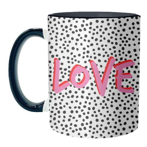 Love Polka Dot - unique mug by Laura Bb