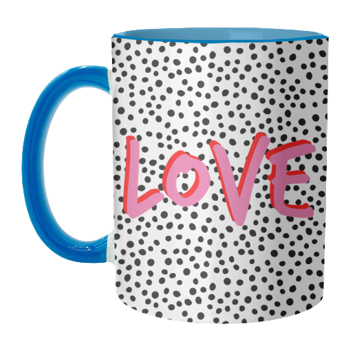Love Polka Dot - unique mug by Laura Bb
