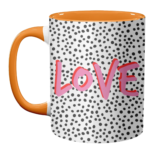 Love Polka Dot - unique mug by Laura Bb