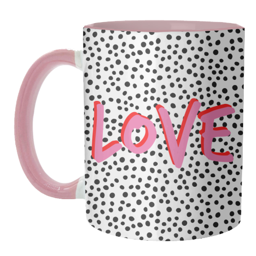 Love Polka Dot - unique mug by Laura Bb
