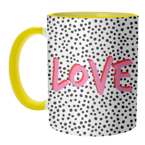 Love Polka Dot - unique mug by Laura Bb
