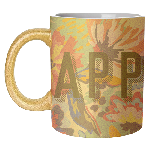 Happy - unique mug by Laura Bb