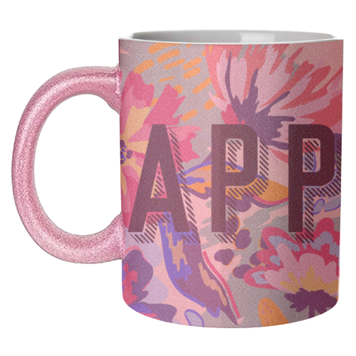 Happy - unique mug by Laura Bb