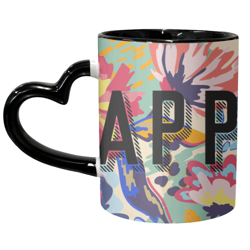 Happy - unique mug by Laura Bb