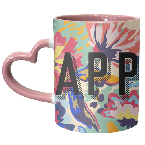 Happy - unique mug by Laura Bb