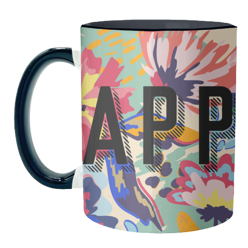 Happy - unique mug by Laura Bb