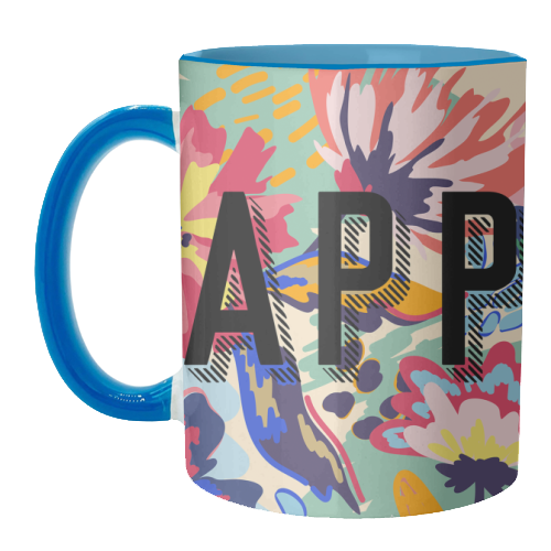 Happy - unique mug by Laura Bb