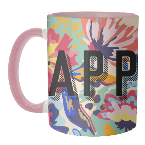 Happy - unique mug by Laura Bb