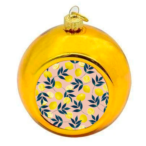 Lemons - Christmas bauble by Laura Bb