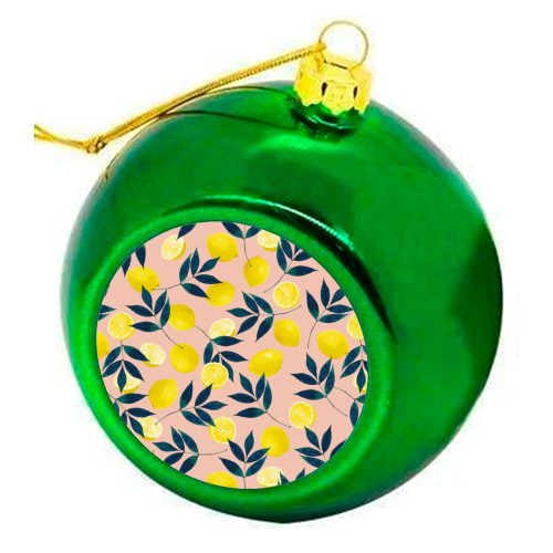 Lemons - Christmas bauble by Laura Bb