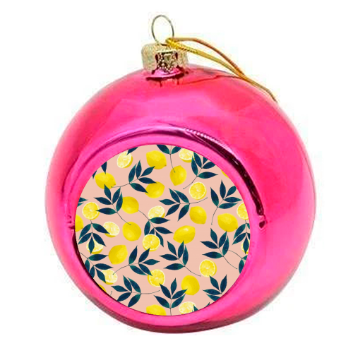 Lemons - Christmas bauble by Laura Bb