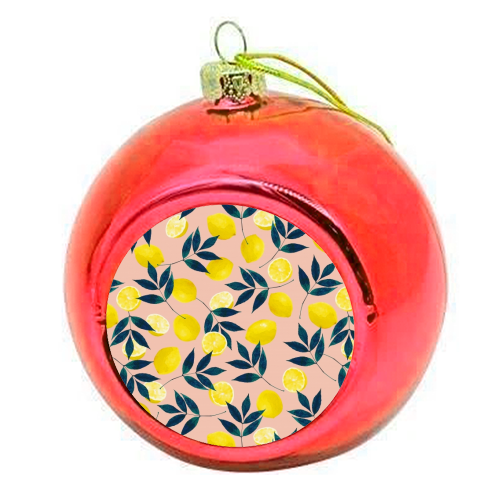 Lemons - Christmas bauble by Laura Bb