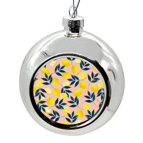 Lemons - Christmas bauble by Laura Bb