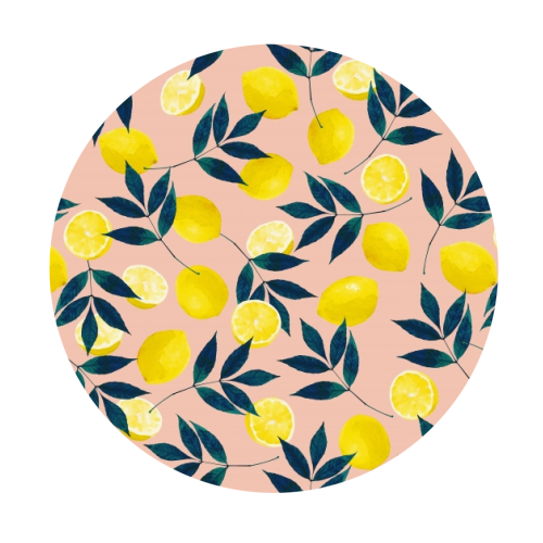 Lemons - Circle Stickers by Laura Bb