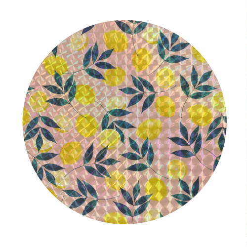 Lemons - Circle Stickers by Laura Bb