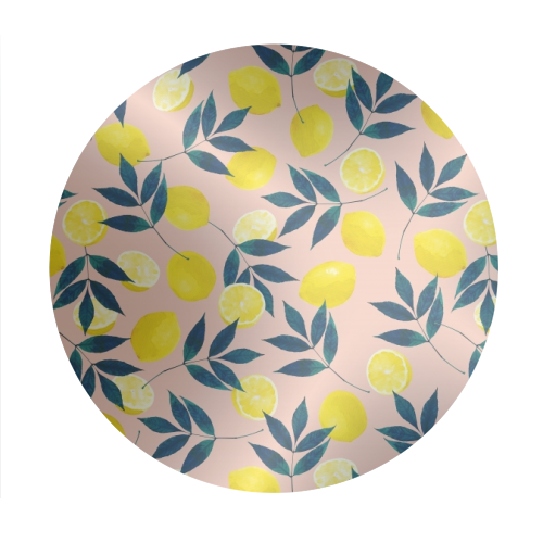Lemons - Circle Stickers by Laura Bb