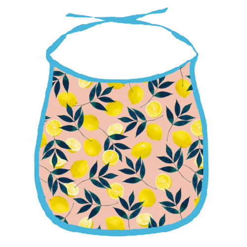 Lemons - funny baby bib by Laura Bb