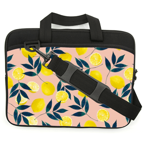 Lemons - personalised laptop case by Laura Bb