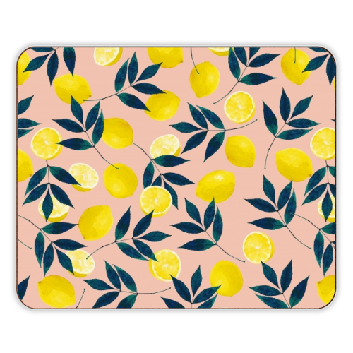Lemons - printed mouse mat by Laura Bb