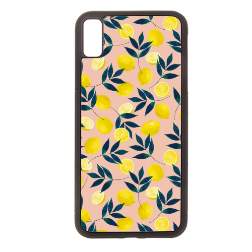 Lemons - Rubber phone case by Laura Bb