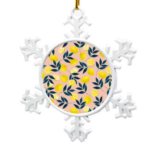 Lemons - snowflake decoration by Laura Bb