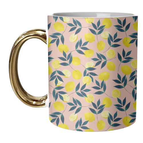 Lemons - unique mug by Laura Bb