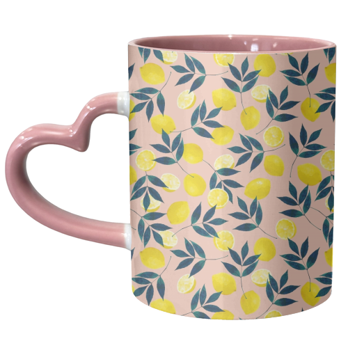 Lemons - unique mug by Laura Bb