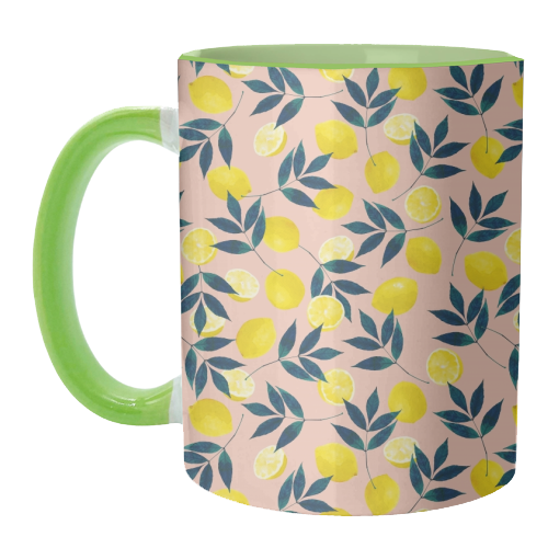 Lemons - unique mug by Laura Bb