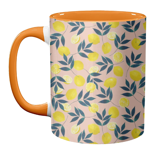 Lemons - unique mug by Laura Bb