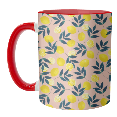 Lemons - unique mug by Laura Bb