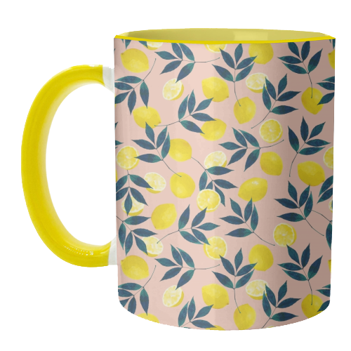 Lemons - unique mug by Laura Bb