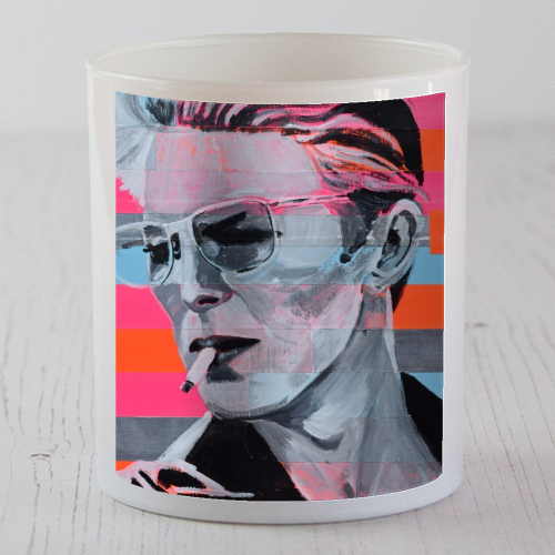 Neon Bowie - Candle by Laura Bb