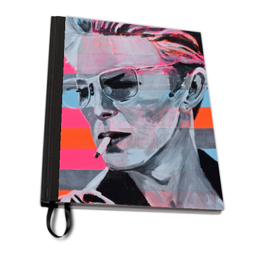 Neon Bowie - designed notebook by Laura Bb
