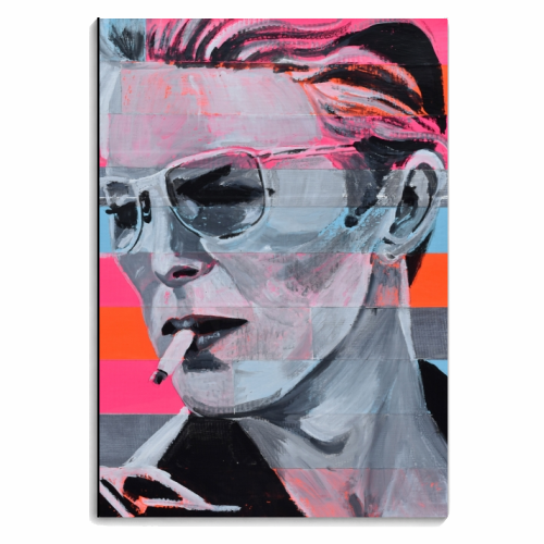 Neon Bowie - designed notebook by Laura Bb