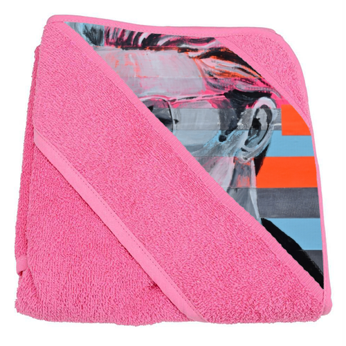 Neon Bowie - hooded bath towel by Laura Bb